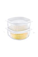 3 Adet Küçük Boy Plastik Tereyağı  & Peynir Saklama Kabı - 2362-3