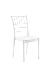 Estate Beyaz Plastik Klasik Sandalye - 2526W