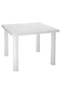 Plastik Beyaz Kare Masa 80 cm - 2570