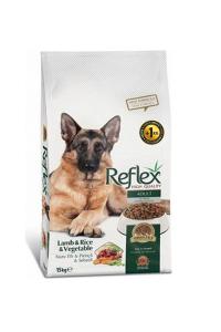 Reflex Yetişkin Kuzulu& Pirinçli Sebzeli Yetişkin  Köpek Maması 15 + 1  Kg