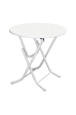 Ø 60  cm Yuvarlak Katlanır  Kısa Plastik Masa - GFM831