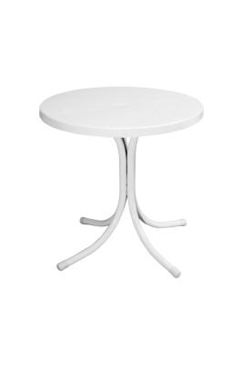Ø 75  cm Yuvarlak Metal Ayaklı Plastik Masa - GFM207
