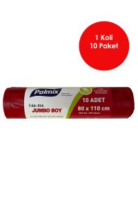 10 Adet  Jumbo Boy Tıbbi Atık Torbası 80 x 110 cm - P127
