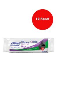 10 Adet Eko Endüstriyel Battal  Boy  72 x 95 cm Çöp Torbası - P302-10
