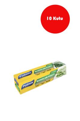 Polmix 10 Kutu Orta Boy Buzdolabı Poşeti  24 x 38 cm  - P602