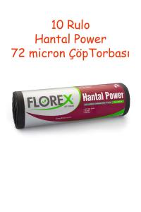 10 Rulo Florex Klasik Seri Hantal Power Çöp Torbası - 548