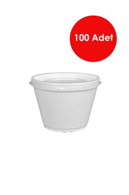 100 Adet 500 ml Kapaklı Köpük Kase - MTRS-500KK_100