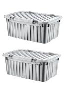 2 Adet 90 Litre Mega Multi Box Renkli Saklama Kutusu - E-521-2