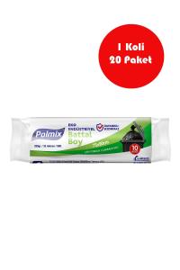 20 Adet Eko Endüstriyel Battal  Boy  75 x 90 cm Çöp Torbası - P301