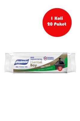 20 Adet Eko Endüstriyel Hantal Boy Çöp Torbası 100x150 cm - P305