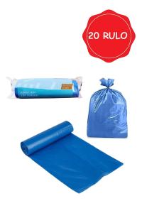20 Adet Jumbo  Boy Mavi Çöp Torbası - A009