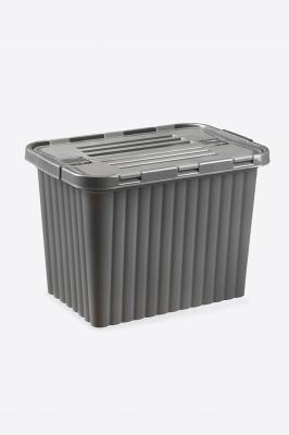 26 Litre  Plastik Derin Split Box  Saklama Kutusu Antrasit