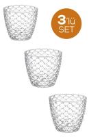 3 Adet  Kapadokya Şeffaf Saksı 2,5 Litre - KAP3