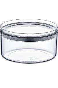 3 Adet 0,45 Lt Kristal Yuvarlak Saklama Kabı -EP-160-3