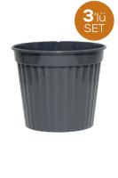 3 Adet 5,5 Litre Klasik Salon Saksı - S208