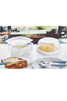 3 Adet Küçük Boy Plastik Tereyağı  & Peynir Saklama Kabı - 2362-3