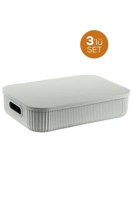 3 Adet Pure 3,2 Lt Kapaklı Kutu - EP-425-3