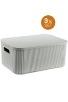 3 Adet Pure 6,2 Lt Kapaklı Kutu - EP-425-3
