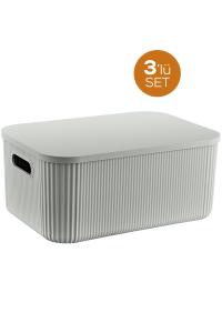 3 Adet Pure 6,2 Lt Kapaklı Kutu - EP-425-3