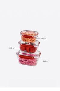 3 Parça Master Dikdörtgen Set (1800-3000-5000 ml) - 30885