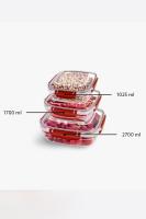3 Parça Master Kare Set (1025-1700-2700 ml) - 30879
