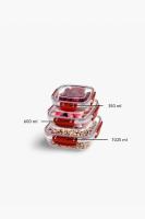 3 Parça Master Kare Set (350-600-1025 ml) - 30828