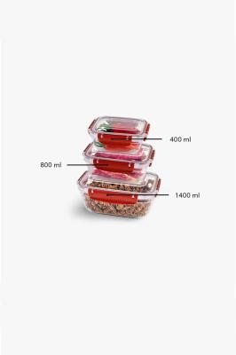 3 Parça Master Sızdırmaz Dikdörtgen Set (400-800-1400 ml) - 30817