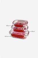 3 Parça Master Sızdırmaz Dikdörtgen Set (565-975-1675 ml)- 30846