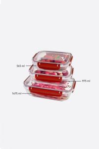 3 Parça Master Sızdırmaz Dikdörtgen Set (565-975-1675 ml)- 30846