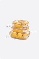 3 Parça Master Sızdırmaz Dikdörtgen Set (565-975-1675 ml)- 30846