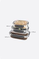 3 Parça Master Sızdırmaz Dikdörtgen Set (565-975-1675 ml)- 30846