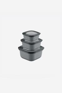 3 Parça MicroLine Saklama Kabı Seti ( 600-1100-1800 ml ) - 30906