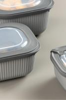 3 Parça MicroLine Saklama Kabı Seti ( 600-1100-1800 ml ) - 30906