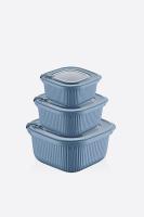 3 Parça MicroLine Saklama Kabı Seti ( 600-1100-1800 ml ) - 30906