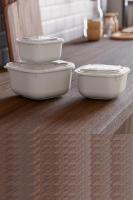 3 Parça Snap Lid Kare Set (600-1100-1800 ml)- 30917