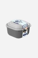 3 Parça Snap Lid Line Kare Set (600-1100-1800 ml)- 30907