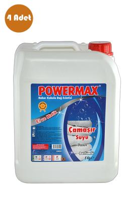 4 Adet Powermax Parfümlü Çamaşır Suyu 5 Lt -PWRMX008