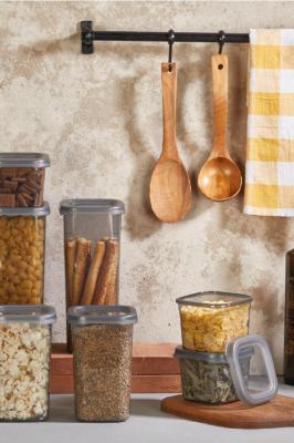 Bursev 4 Adet Royal Kare Saklama Kabı 1,75 Litre - 1109_03