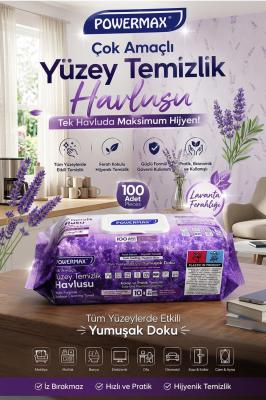 4 Paket Lavanta Kokulu Çok Amaçlı Temizlik Bezi 
