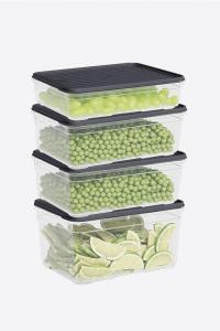 4 Parça Smart Modüler Set (1100 ml, 2x1650 ml, 2100 ml ) - 60012