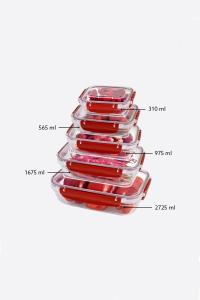 5 Parça Master Dikdörtgen Set (310-565-975-1675-2725 ml) - 30849