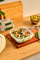 5 Parça Master Kare Set (350-600-1025-1700-2700 ml) - 30829