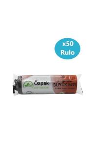 50 Adet Büyük Boy Siyah Çöp Torbası - A003