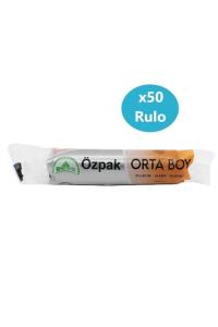 50 Adet Orta Boy Siyah Çöp Torbası - A002