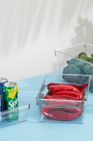 10 Adet  23 x 32,5 x 7,5 cm  Şeffaf  Buzdolabı Organizer - 07444-10