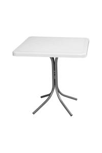 70 x 70  cm Kare Metal Ayaklı Plastik Masa - GFM870