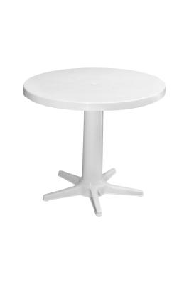 75 cm Yuvarlak Beyaz  Plastik Masa - GF205W