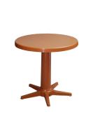 85 cm Yuvarlak Plastik Tik Rengi  Masa - GF206TEAK
