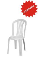 Agosto Beyaz Plastik Bahçe Sandalye - GF-187