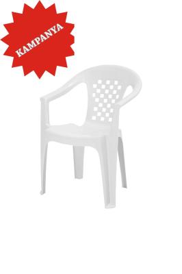 Argento  Beyaz Plastik Koltuk - GF-147